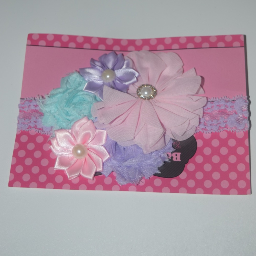 Girls flower head band